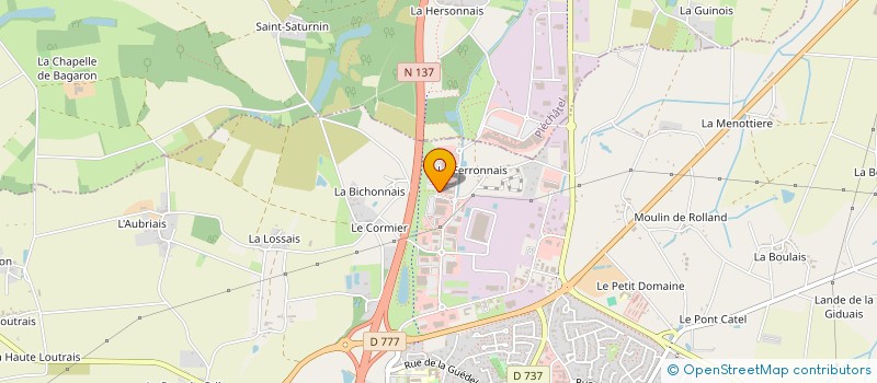 localisation de l'entreprise J.Y.N.  BAIN-DE-BRETAGNE