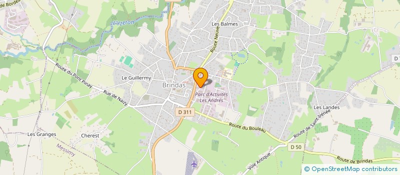 localisation de l'entreprise J.Y.P  BRINDAS