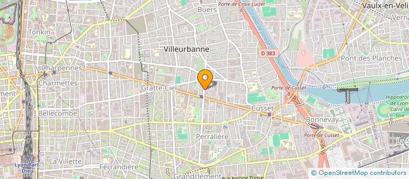 localisation de l'entreprise J - ZAK PEINTURE  VILLEURBANNE