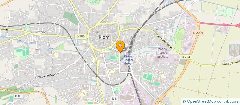 localisation de l'entreprise J2  RIOM