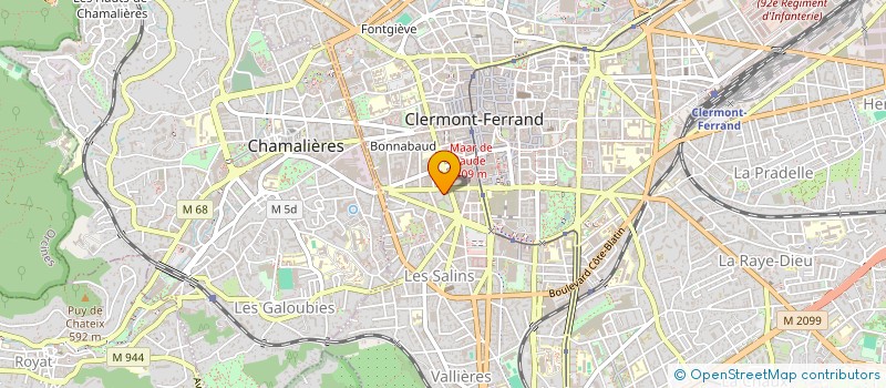 localisation de l'entreprise J2  CLERMONT-FERRAND