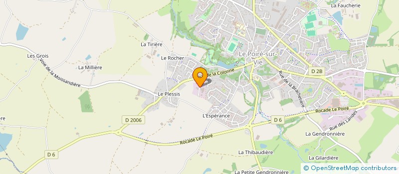 localisation de l'entreprise J2 SPORT  LE POIRE-SUR-VIE