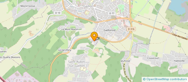 localisation de l'entreprise J2A à LE VAL D'HAZEY