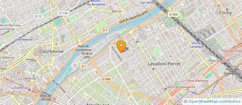 localisation de l'entreprise J2A à LEVALLOIS-PERRET