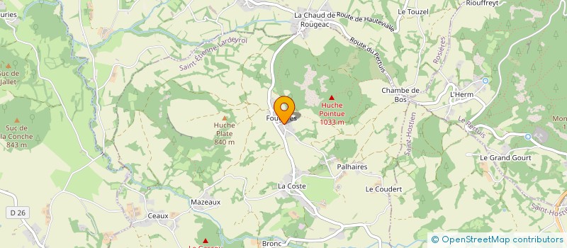 localisation de l'entreprise J2A  SAINT-ETIENNE-LARDEYROL