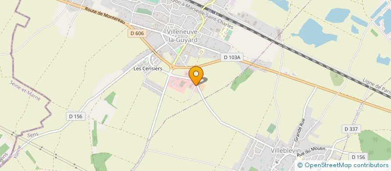localisation de l'entreprise J2A AUTOMOBILES à VILLENEUVE-LA-GUYARD