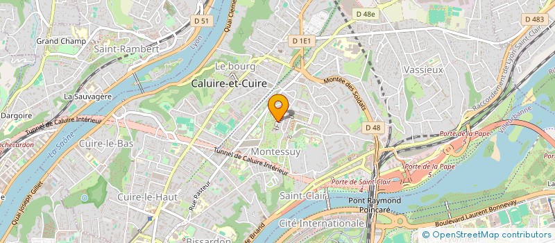 localisation de l'entreprise J2A ECLAT à CALUIRE-ET-CUIRE