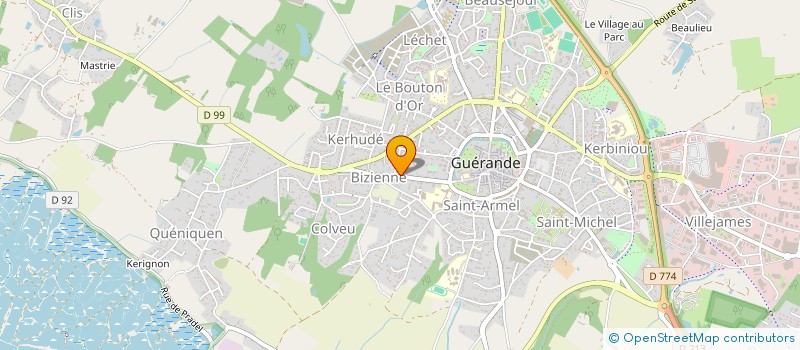 localisation de l'entreprise J2A LES SALAMANDRES  GUERANDE