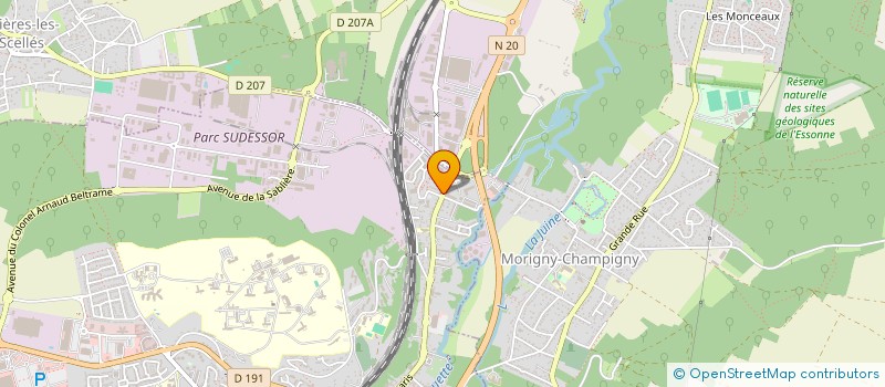 localisation de l'entreprise J2A TECH  ETAMPES