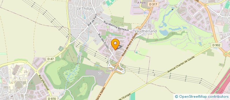 localisation de l'entreprise J2AC  LE THILLAY