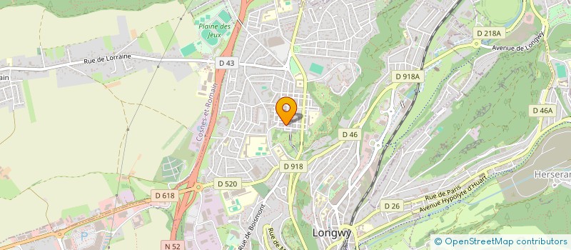 localisation de l'entreprise J2AD à LONGWY