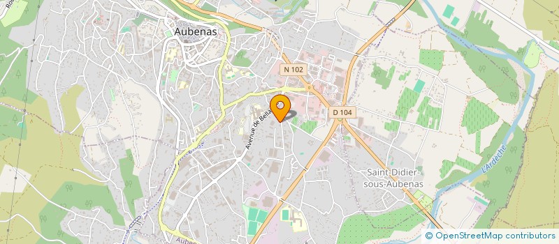 localisation de l'entreprise J2AD  AUBENAS