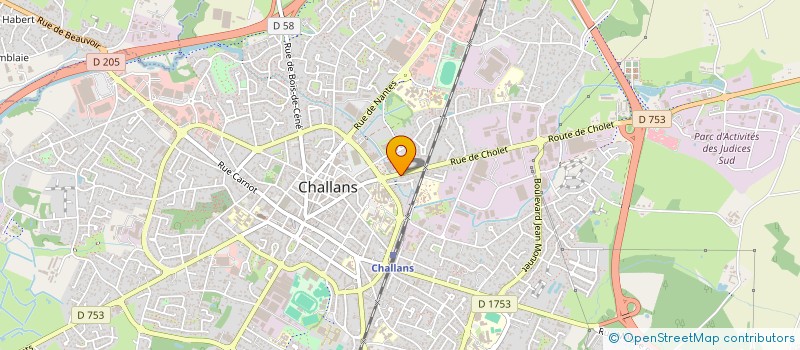 localisation de l'entreprise J2AL à CHALLANS