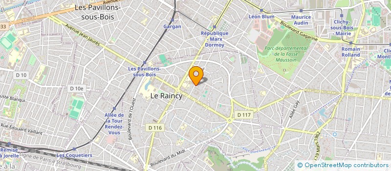 localisation de l'entreprise J2AM IMMO à LE RAINCY