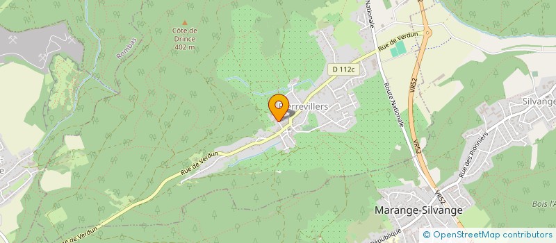 localisation de l'entreprise J2B  PIERREVILLERS