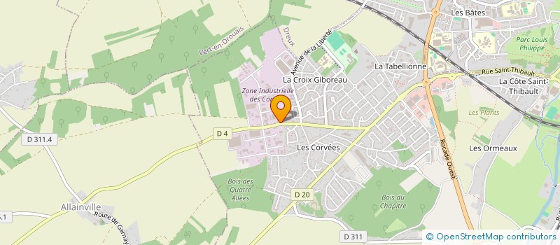 localisation de l'entreprise J2B à VERNOUILLET