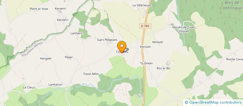 localisation de l'entreprise J2B.COM à PLOUNEOUR-MENEZ