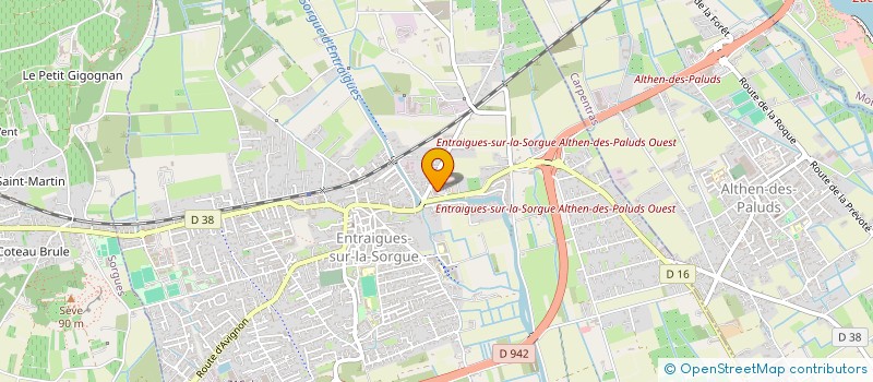 localisation de l'entreprise J2B DISTRIBUTION à ENTRAIGUES-SUR-LA-SORGUE