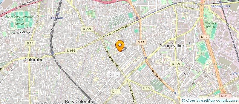 localisation de l'entreprise J2C à ASNIERES-SUR-SEINE