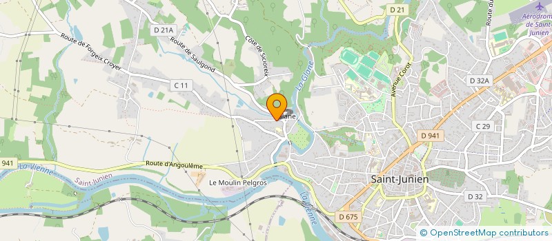 localisation de l'entreprise J2C 87 INVEST  SAINT-JUNIEN