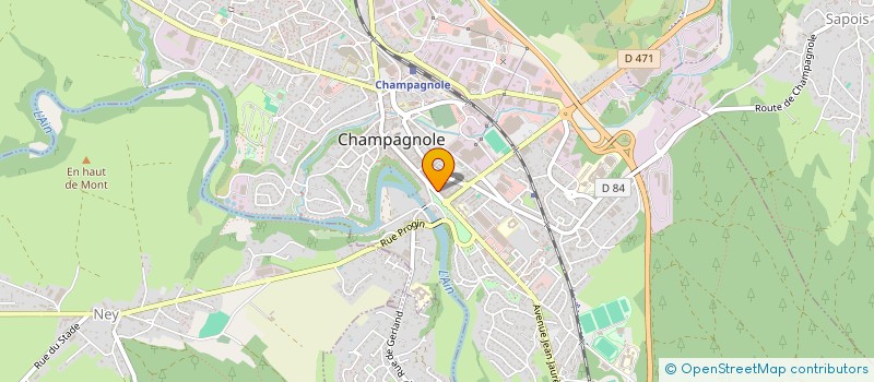 localisation de l'entreprise J2C  CHAMPAGNOLE