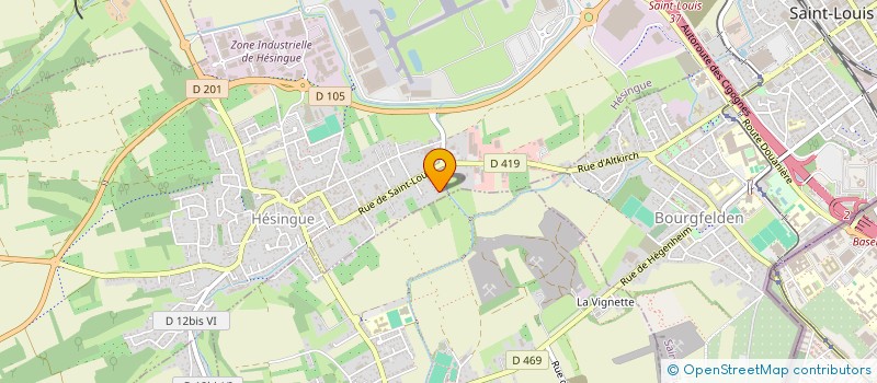 localisation de l'entreprise J2C ALSACE  HESINGUE