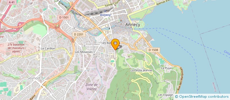localisation de l'entreprise J2C CONSULTING à ANNECY