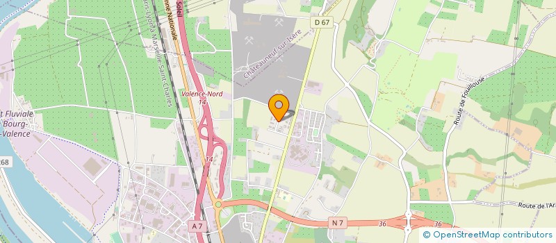 localisation de l'entreprise J2C ETANCHEITE à BOURG-LES-VALENCE