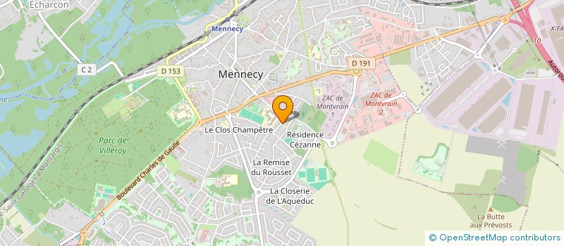 localisation de l'entreprise J2C INGENIERIE à MENNECY
