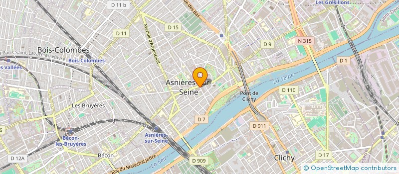 localisation de l'entreprise J2CL à ASNIERES-SUR-SEINE