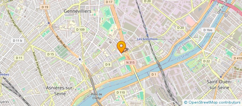localisation de l'entreprise J2CONSULTEAM  GENNEVILLIERS