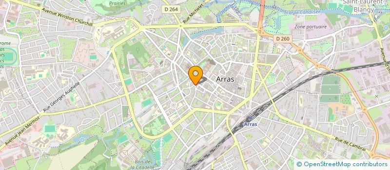 localisation de l'entreprise J2CR INVEST à ARRAS