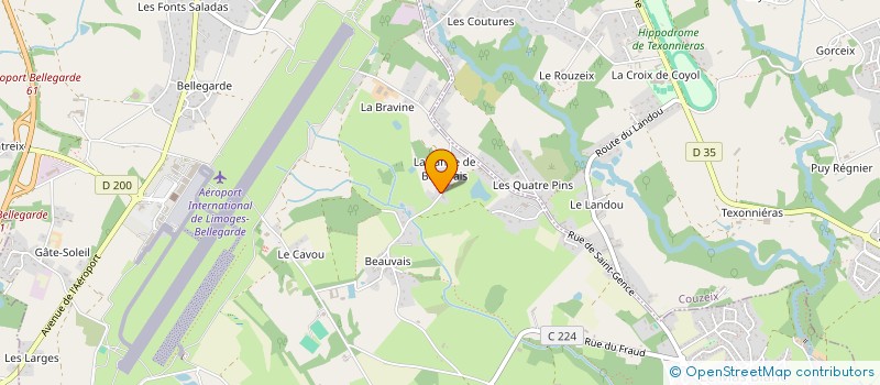 localisation de l'entreprise J2CV AZSIEA à LIMOGES