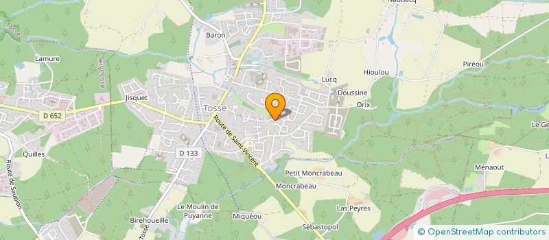 localisation de l'entreprise J2D  TOSSE