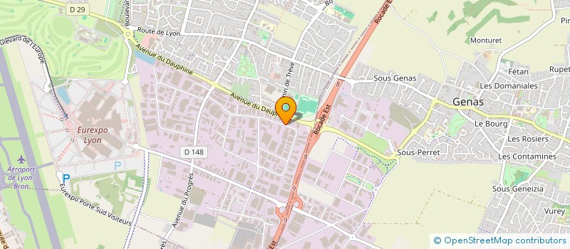 localisation de l'entreprise J2D FINANCE  CHASSIEU