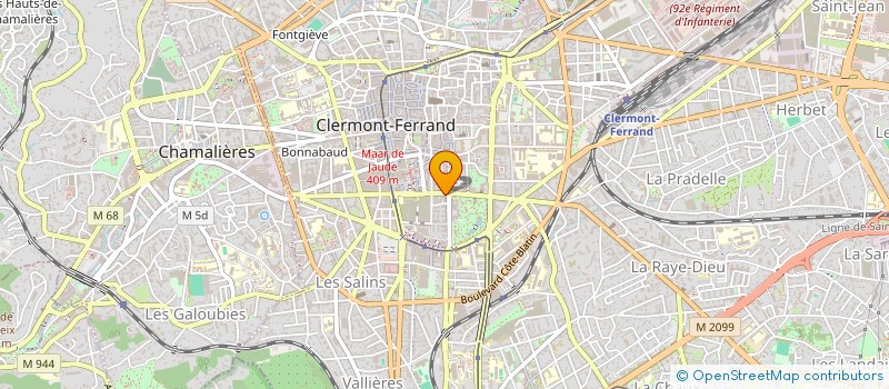 localisation de l'entreprise J2D INVEST  CLERMONT-FERRAND