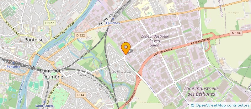 localisation de l'entreprise J2F CONCEPT à SAINT-OUEN-L'AUMONE