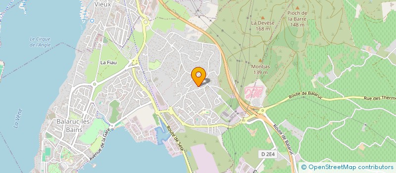 localisation de l'entreprise J2FM  BALARUC-LES-BAINS