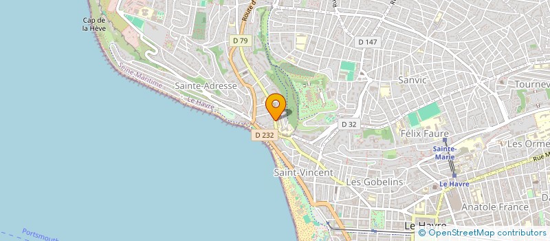 localisation de l'entreprise J2G à SAINTE-ADRESSE