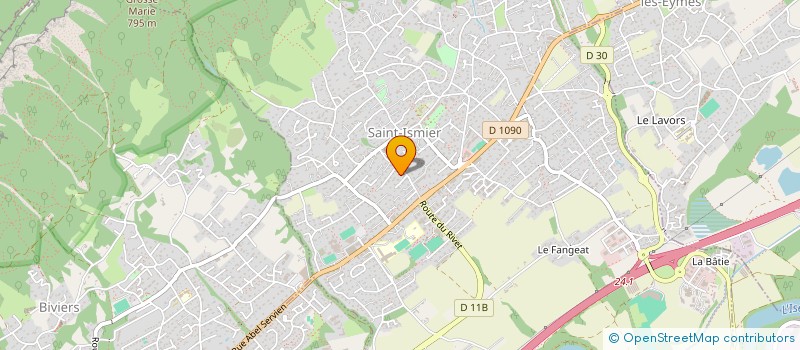 localisation de l'entreprise J2G à SAINT-ISMIER