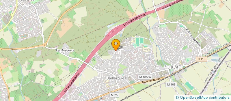 localisation de l'entreprise J2G ENVIRONNEMENT  BAILLARGUES