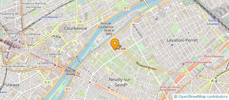 localisation de l'entreprise J2H CONSEIL à NEUILLY-SUR-SEINE