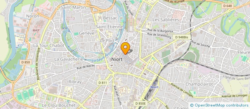 localisation de l'entreprise J2H13  NIORT