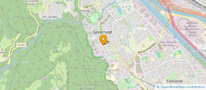 localisation de l'entreprise J2I  SASSENAGE