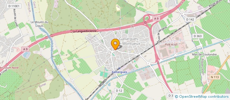 localisation de l'entreprise J2L  GALLARGUES-LE-MONTUEUX