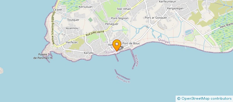 localisation de l'entreprise J2LEV-KERITY  PENMARCH