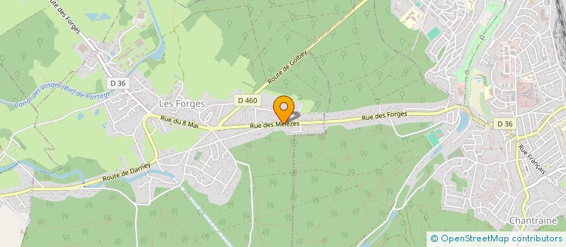 localisation de l'entreprise J2LM  LES FORGES