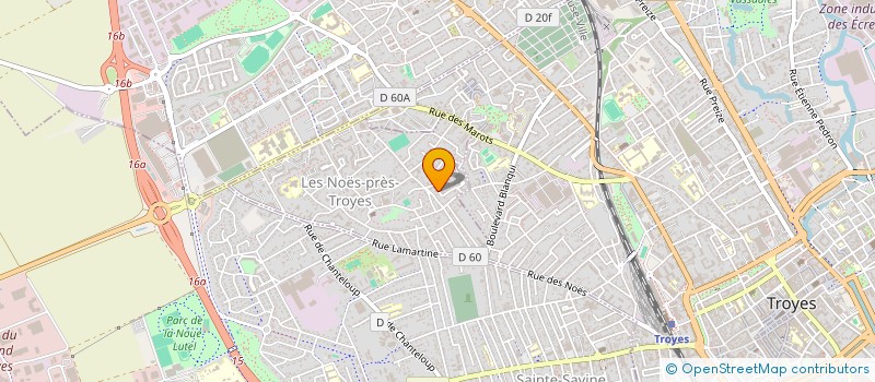 localisation de l'entreprise J2M-1  LES NOES-PRES-TROYES