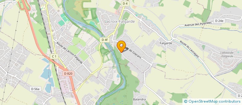 localisation de l'entreprise J2M  LACROIX-FALGARDE