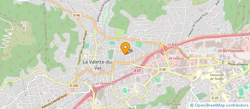 localisation de l'entreprise J2M à LA VALETTE-DU-VAR